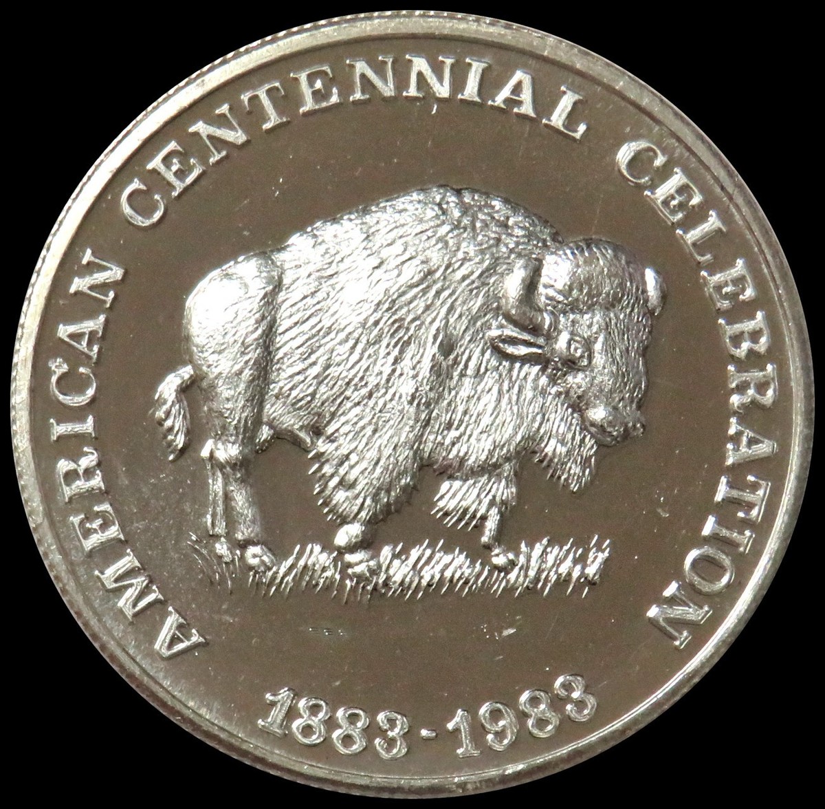 SILVER 1983 AMERICAN CENTENNIAL CELEBRATION BUFFALO 1 OZ 999 FINE