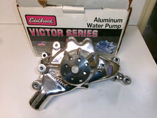 Edelbrock 8861 Polished Aluminum Water Pump Long Style Big Block Chevrolet Edelbrock 8861 Polished Aluminum Water Pump Long Style Big Block Chevrolet