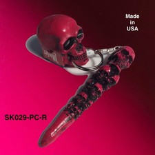 Made in USA Skull Pool Billiards Cue Pocket Chalker Holder Chalk Stick 29PC-R