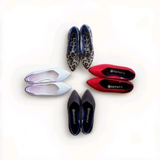 Rothy's Women's Pointed Toe Slip-On Flats Knit Lightweight Multicolor US 6