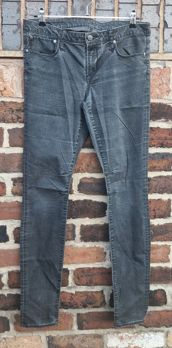 Helmut Lang Mens Skinny Jeans Black Washed Denim Mens W34 L33 Made