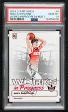 2024 Court Kings Works in Progress Ruby /149 Reed Sheppard #8 PSA 10 GEM MT 11qd