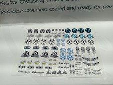 164 For Hot Wheels Waterslide Decals Volkswagen Vw Racing Made In The Usa