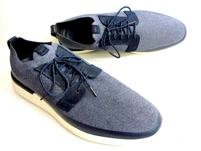 WOLF & SHEPHARD SwiftKnit US 15M Navy Blue Knit Derby Sneaker Shoes