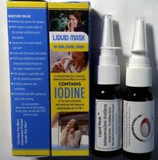 Liquid Mask's IODINE - Oral/Nasal Spray Select 1 to get 2  30 FREE shipping 