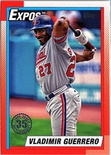 2025 Topps #T90-48 Vladimir Guerrero 1990 Topps Baseball 35th Anniversary