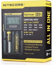 NITECORE D2 EU DIGICHARGER RECHARGEABLE BATTERY CHARGER LI-ION/NIMH NEW