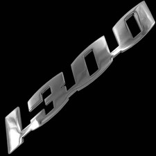 „1300“ Edelstahl Heckklappen Schriftzug Emblem passend für VW Käfer Type 1