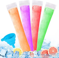 150 Disposable Ice Popsicle Mold Bags Comes with a Funnel BPA Free Freezer Tube