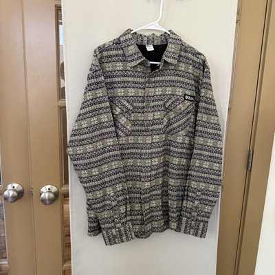 Bolsa Men's XL Geometric Print Western Long Sleeve Button Up Shirt
