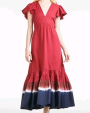 Sachin Babi Paloma Maxi Dress Red Size 4- SMALL