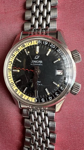 ENICAR SHERPA JET 600 GMT 148.35.02 CAL. AR 1146 ANNO 1966 FUNZIONANTE 💯 100% - Foto 10 di 19