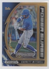 2020 Panini Prizm Draft Picks Power Surge Neon Orange 11/50 Garrett Mitchell 0c6