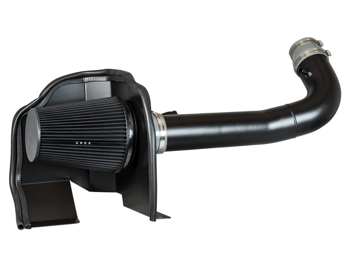 ARES Grey 2014-2018 Silverado 1500 4.3L Heat Shield Cold Air Intake Kit +Filter