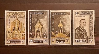 LAOS 1961 Yvert 71 74/Mi 109 112 neufs /MLH…...@ 1 50€!!