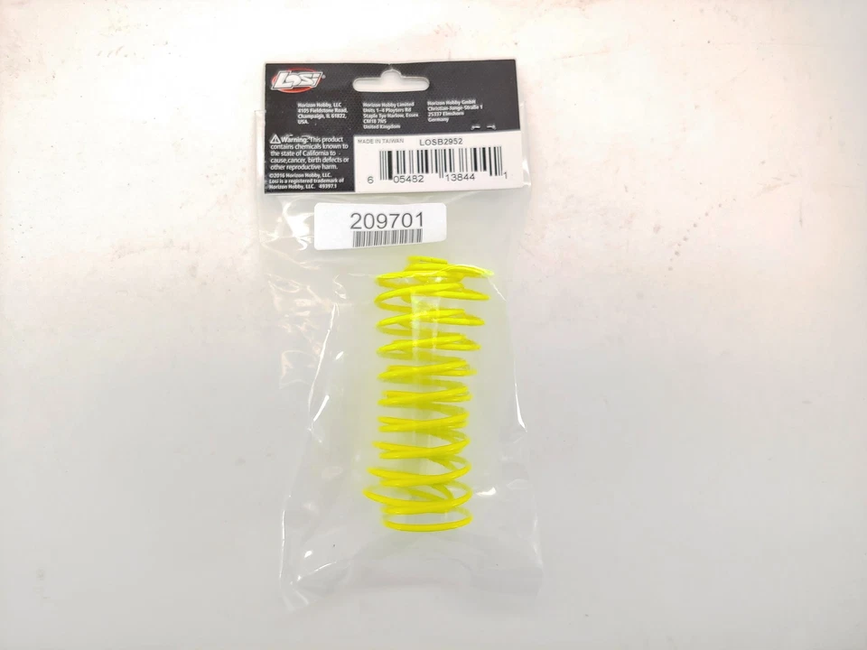 Team Losi LOSB2952 Shock Spring Yellow (Pair) 1/8 LST LST2 XXL XXL-2 AFT - Image 4 of 4