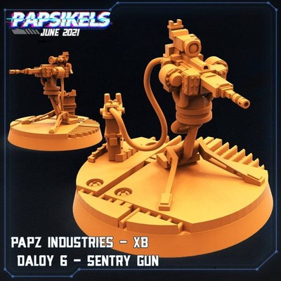 Aliens Vs Humans, Papz Industries XB Daloy 6-7 Sentry Guns - Set 2 Modelle, Pa