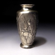 ♥弌翁作 　銅製　薄端 　８．３ｋｇ　骨董　古玩 ♥弌翁作 銅製 薄端 8．3kg 骨董 古玩 铜日本古董花瓶|