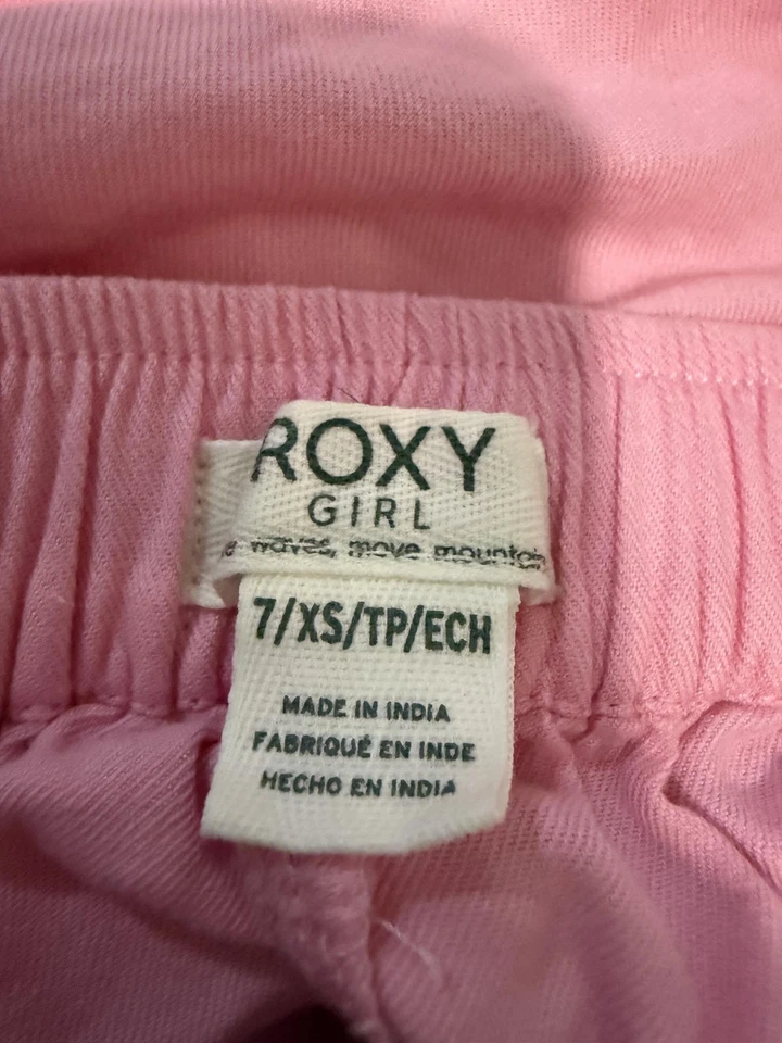 Shorts rosa Roxy Girl tamanho 7/XS - Imagem 3 de 3