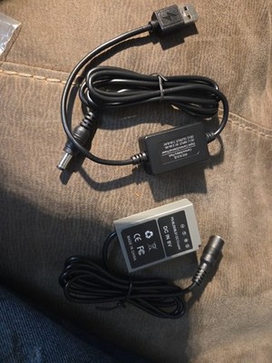 BLS-5 DC Coupler Dummy Battery+USB Power Cable for Olympus E-PL9 E-PL8 EP3 E-M10