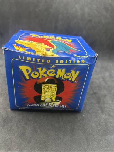 23K Gold Plated CHARIZARD Trading Card 1999 Burger King Pokemon Ball NEW SEALED - Picture 8 of 14
