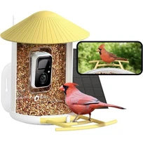 NIB NETVUE by Birdfy Smart Bird Feeder Camera, Battery&Solar Powered Wireless
