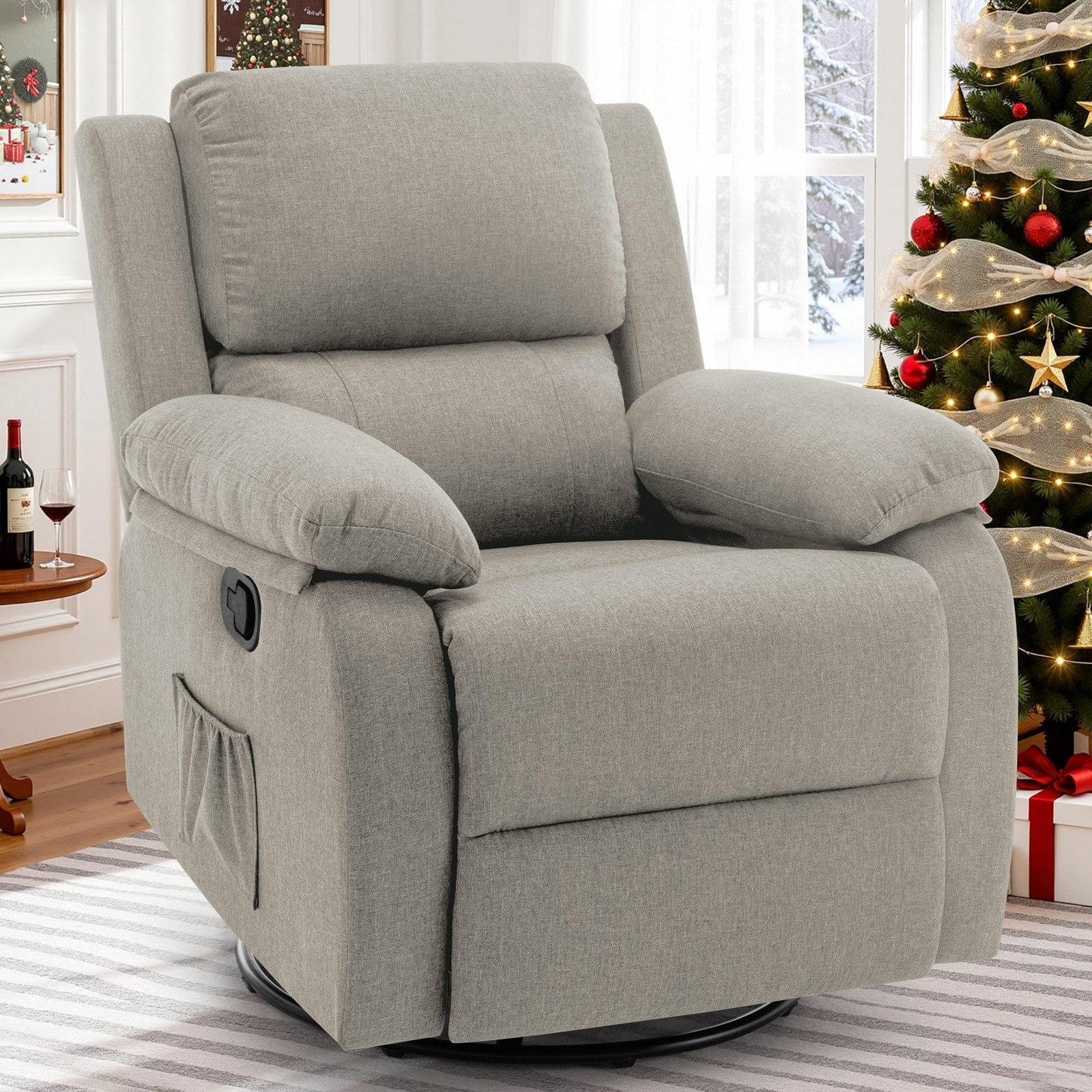 360 Swivel Rocker Chair For Adults Small Rocking Recliner
