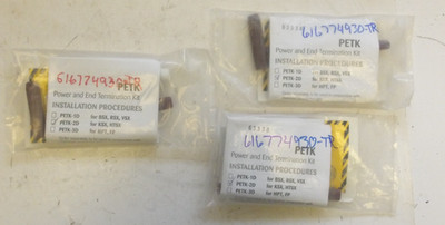 THERMON P/N: PETK-2D POWER AND END TERMINATION KIT FOR KSX HTSX (LOT OF 3)