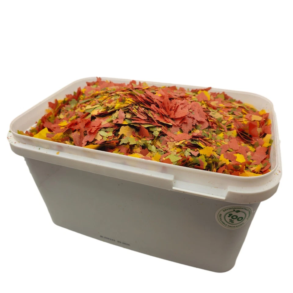 Tropical Fish Food Flakes 7 Mix Colour Enhancing Flake for Betta Neon Cichlid - Image 2 of 3