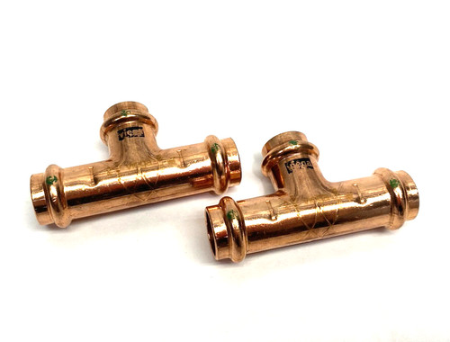 Viega 77377 ProPress Tee, P x P x P - Model 2918 Copper Press Conn. LOT OF 2