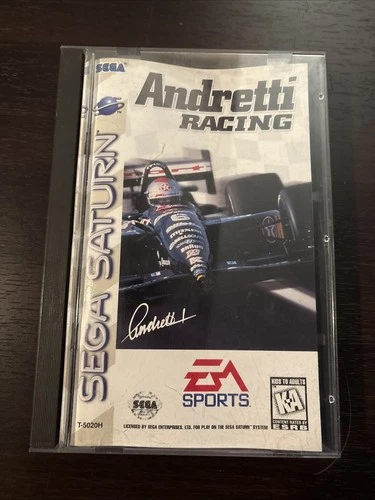 Andretti Racing (Sega Saturn, 1996) Complete with Box & Manual 🏎 Tested Works