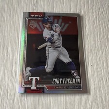 Topps 2024 Series 1 Rookie Cody Freeman Texas Rangers MLB Baseball Card silver