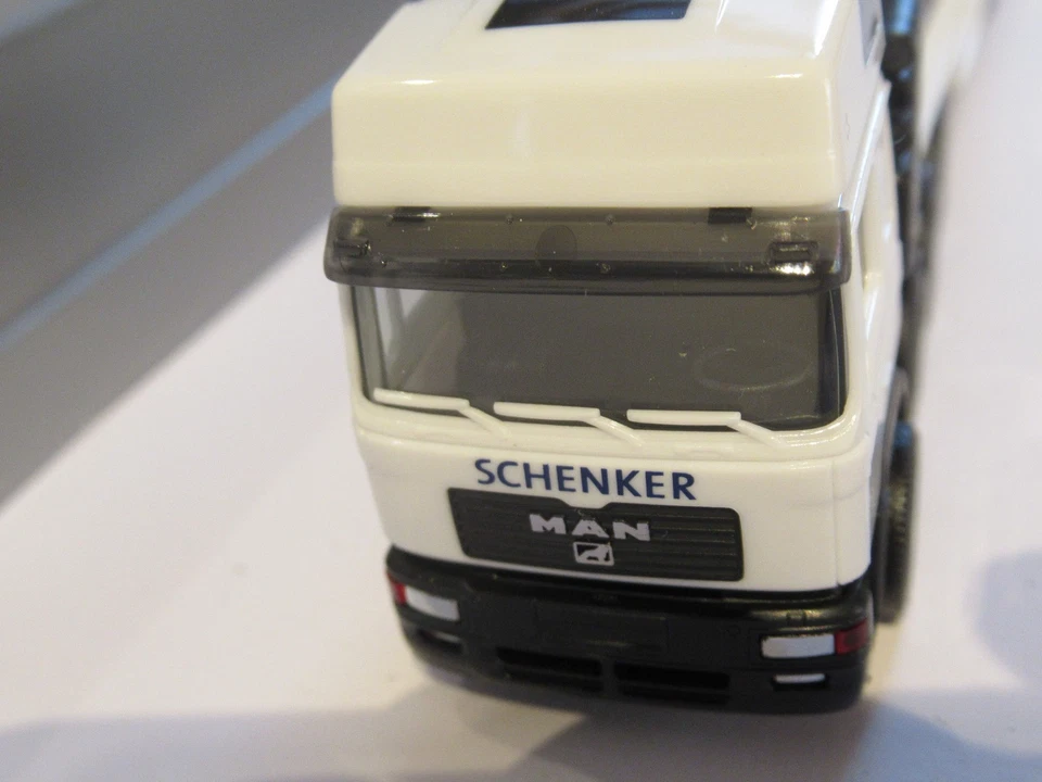 Selten ! Schenker Tieflader mit Kiste Stinnes Logistik , Herpa, OVP -TOP- - Bild 4 von 4