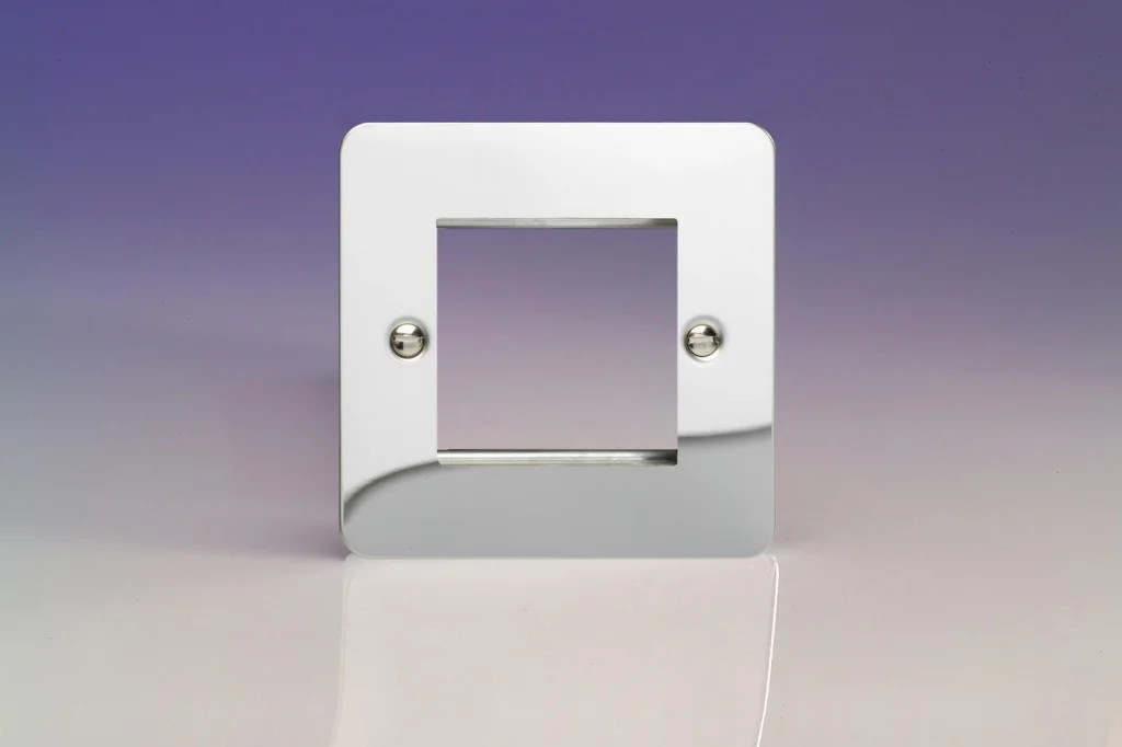 Modular Grid System Silver DataGrid Plate Ultraflat Polished Chrome 2 Spaces