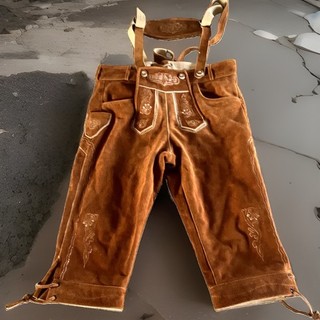 Herren Trachten Kniehose Wildleder Gr. 52 Braun / Lederhose / Oktoberfest