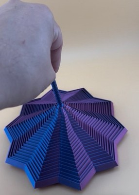 Ten-Point Star Fidget with Handle Medium