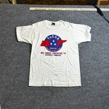 Screen Stars T-Shirt Mens Size M White 1993 NRA Convention Nashville Made in USA