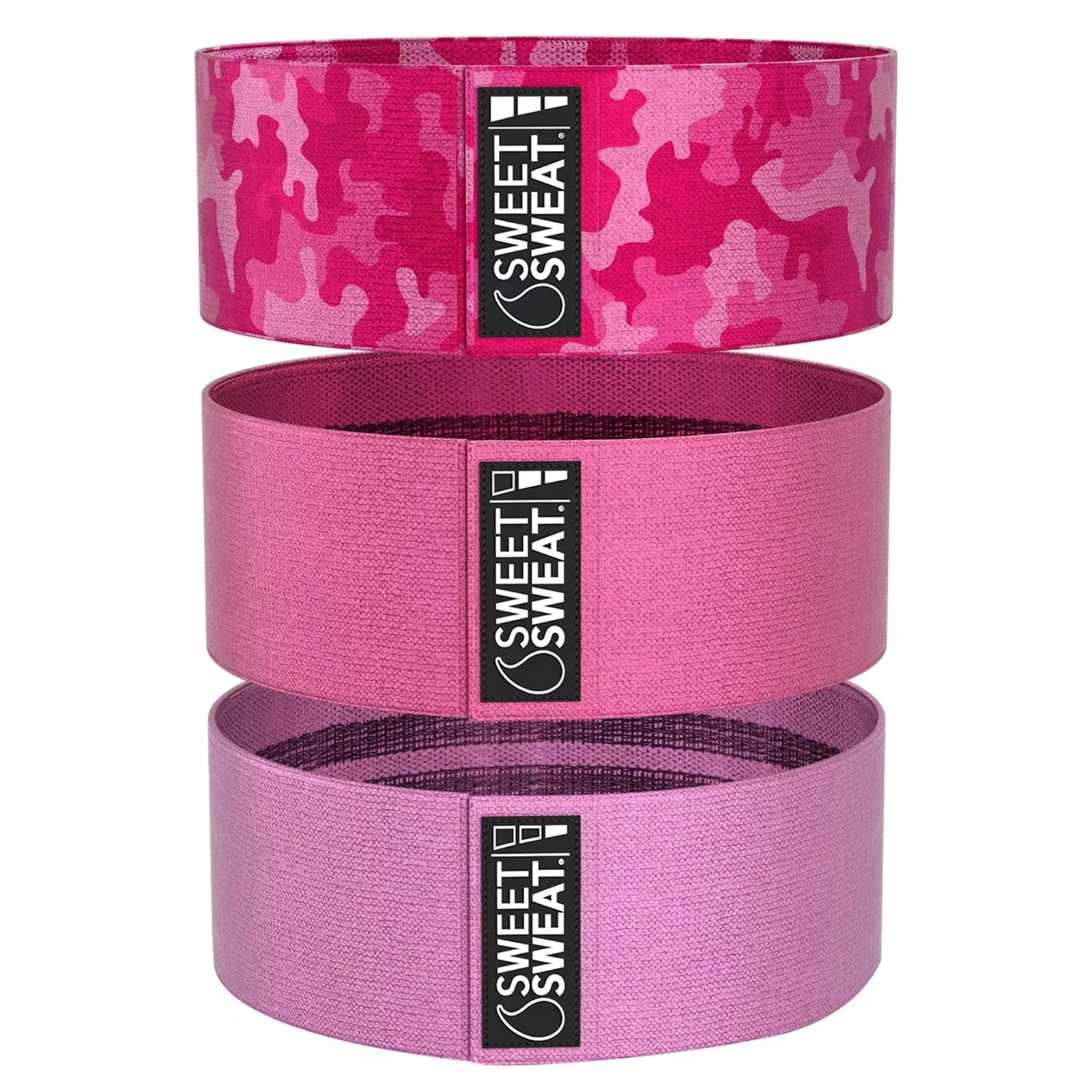Sweet Sweat, Hip Bands, Pink, 3 Bands