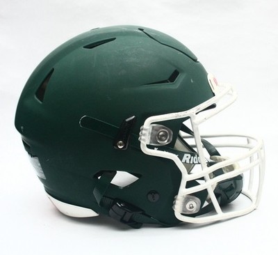 Game Used 2018 Riddell SpeedFlex Football Helmet - Adult Medium - Matte  Green | eBay