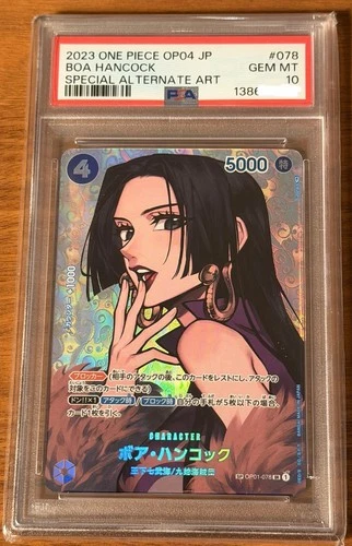PSA 10 Boa Hancock SP OP04 Kingdoms of Intrigue OP01-078 Japanese ONE PIECE