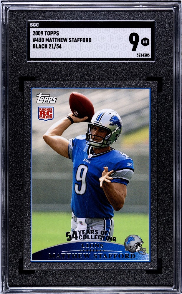 Matthew Stafford Topps #430 Black