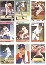 125 CARD MARK LEITER BASEBALL CARD LOT