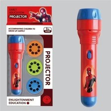 Spider Man Torch Projector Flashlight Toy Kids LED Night Light Birthday Gift