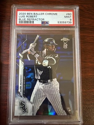 2020 Topps Chrome Ben Baller Edition - Luis Robert #60 Blue Refractor /75 (RC)
