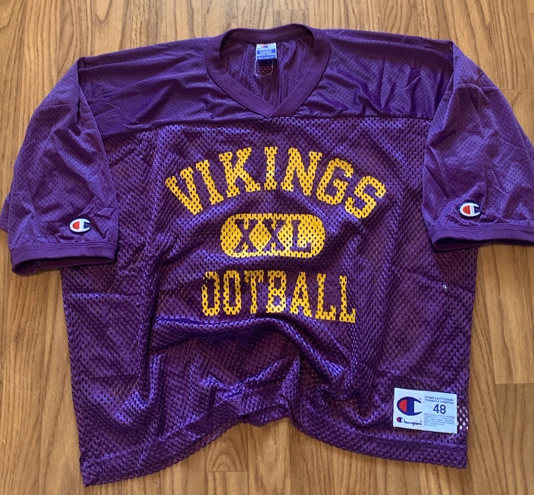 トップス 90s NFL Minnesota Vikings Tee XL DM1292 90's Minnesota Vikings Logo 7 NFL T Shirt Size Large/XL