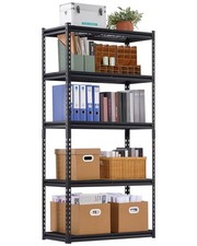 Storage Shelves,2000 lbs,5 Tier Heavy Duty Garage Shelving,16" D x 36" W x 72"