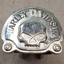 Harley Davidson Hitch Cover Willie G Skull Brushed Silver 2 1.25 Receiver Harley Davidson Hitch Cover Willie G Skull Brushed Silver 2 1.25 Receiver