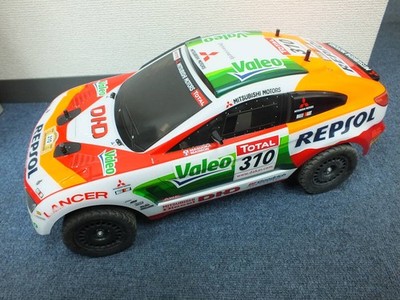 TAMIYA 1/10 Electric RC Mitsubishi Racing Lancer Need repair due to