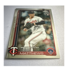 2025 Topps Chrome Update Rookie Debut Zebby Matthews #USC171 Twins MLB