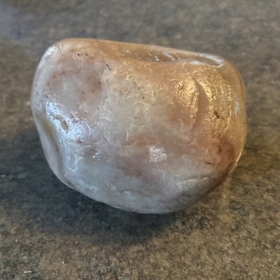 Amazing Extra Large Ohio Valley Locally Mined Rose Quartz Stone 1.4 lbs. 4.5 In.